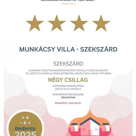 Munkácsy Villa - Szekszárd Exterior foto